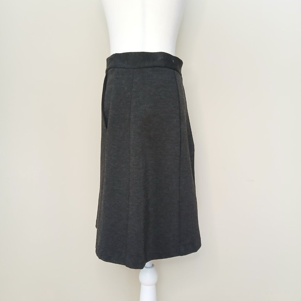 Anthropologie Hutch Ponti Knit Lined Skirt with Pockets Gray Size Large - Picture 3 of 8
